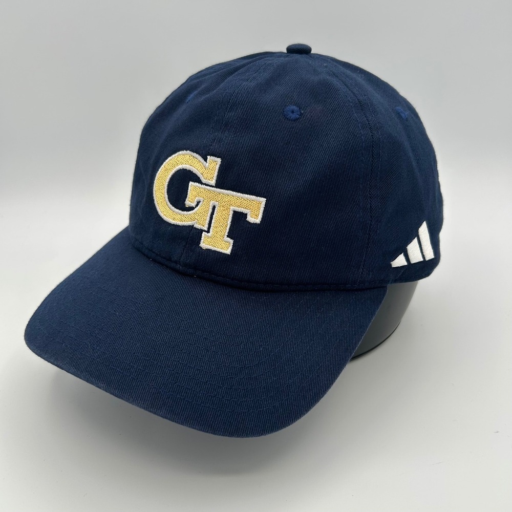Georgia Tech Adidas Hat Mens OSFM Navy Collegiate Sportswear Dad Cap